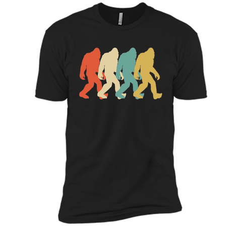 Bigfoot Silhouette Retro Pop Art Sasquatch Graphic T-Shirt