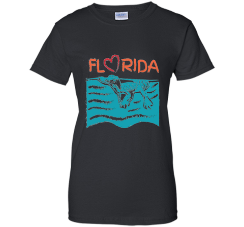 Florida Swimming Alligator Souvenir T-shirt