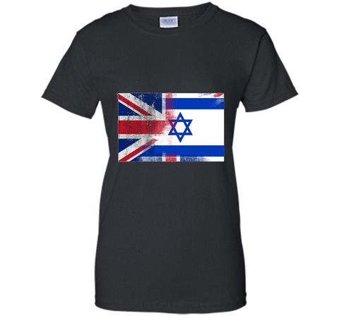 British Israeli Half Israel Half UK Flag Shirt