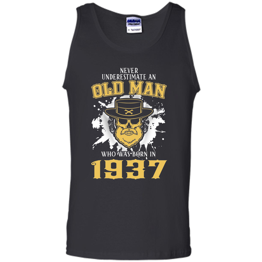 Men's 80th Birthday Gifts Old Man Who Was Born In 1937 T-Shirt