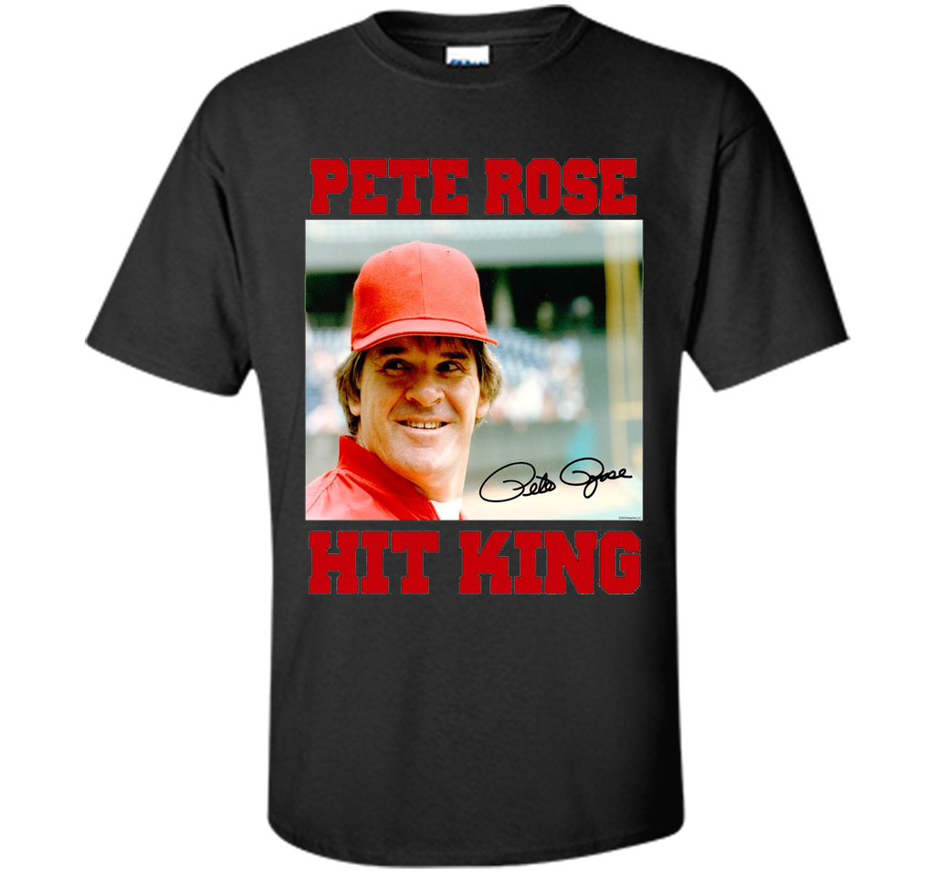 Pete Rose Hit King Photo with Signature
