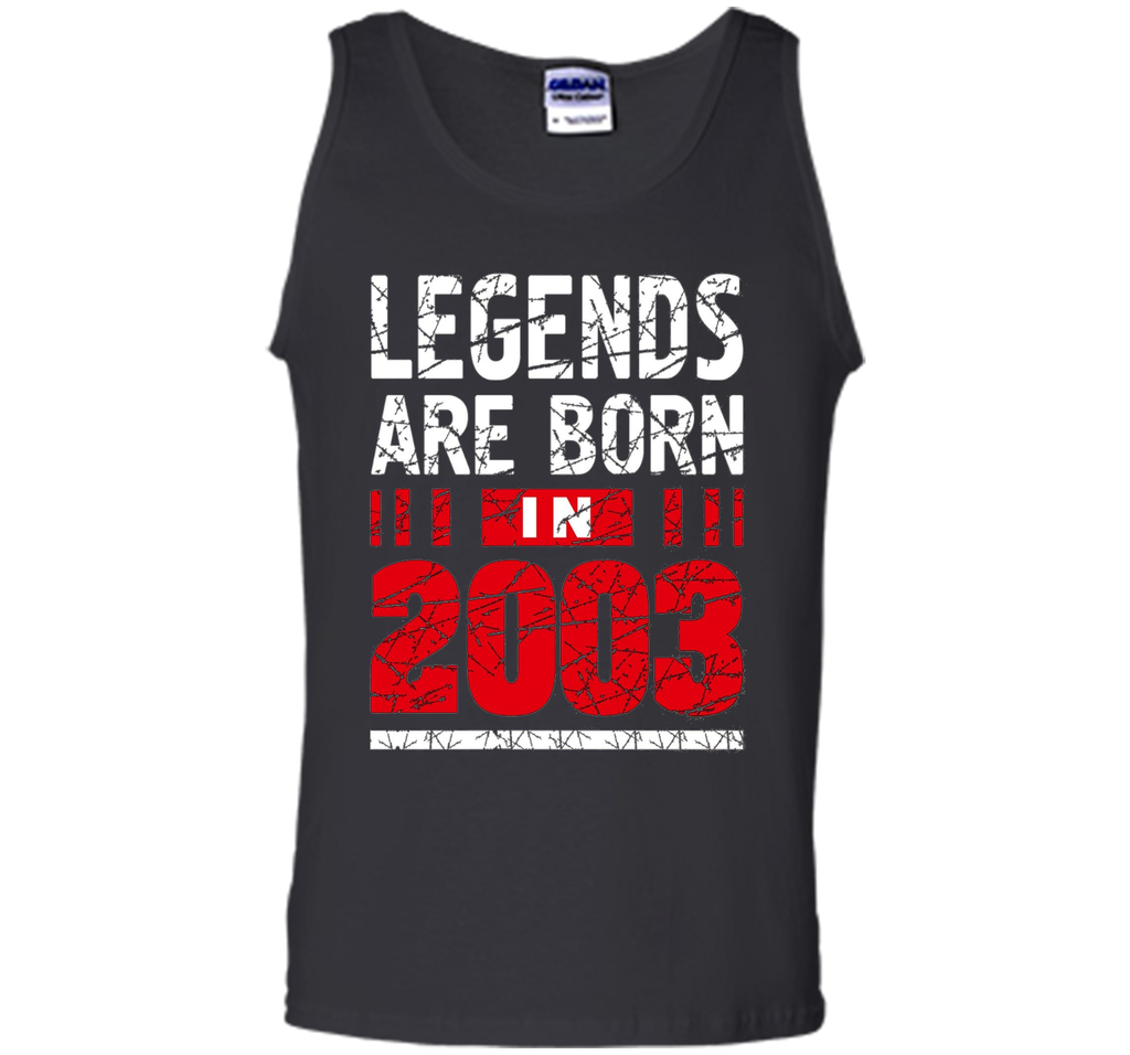 Legends Are Born in 2003 T Shirt Birthday Teenager Gift 14th