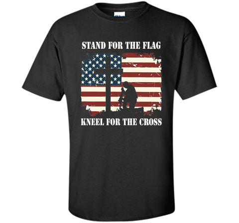 Stand For The Flag, Kneel For The Cross T Shirt