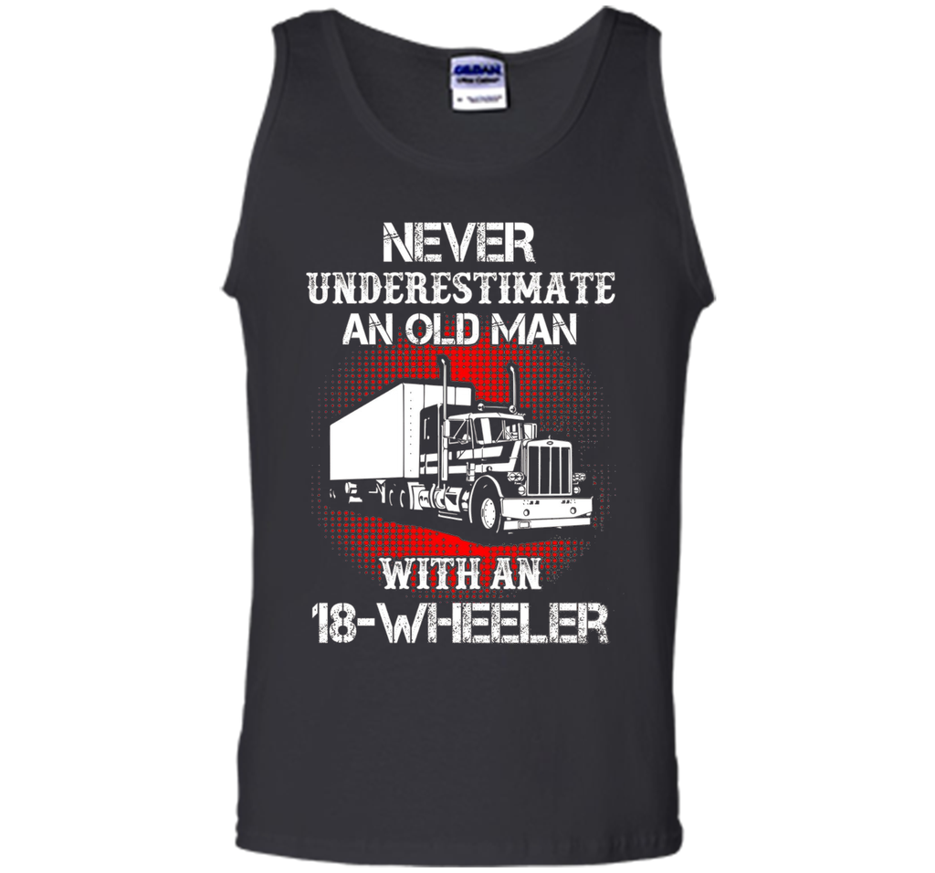 Men's Old Man With An 18-Wheeler Trucker T-Shirt