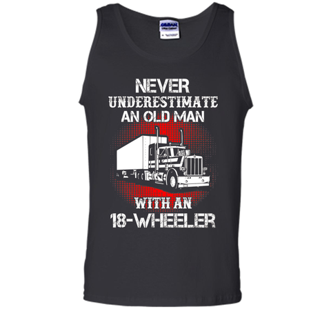 Men's Old Man With An 18-Wheeler Trucker T-Shirt