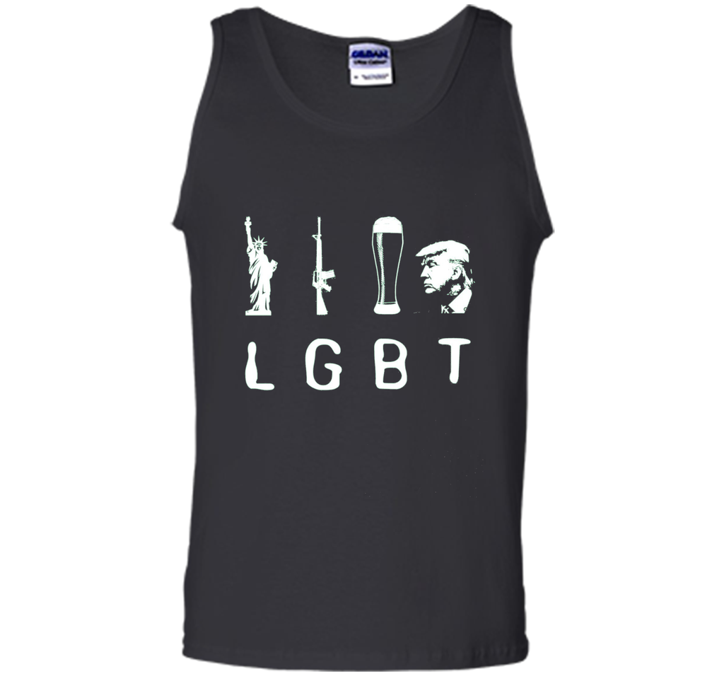 Liberty Guns Beer Trump T-Shirt Funny LGBT Shirt