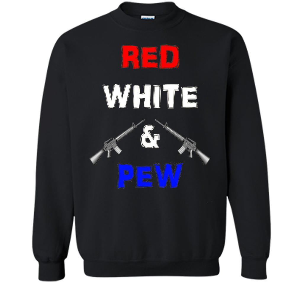 Red White & Pew AR15 Black Rifle America 4th of July Gun