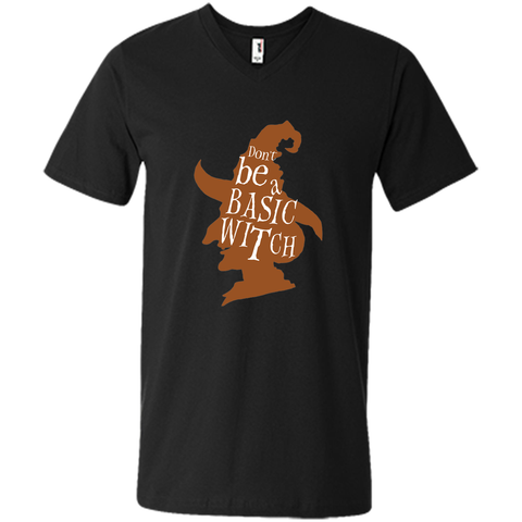 do not be a basic witch halloween Mens Printed V-Neck T