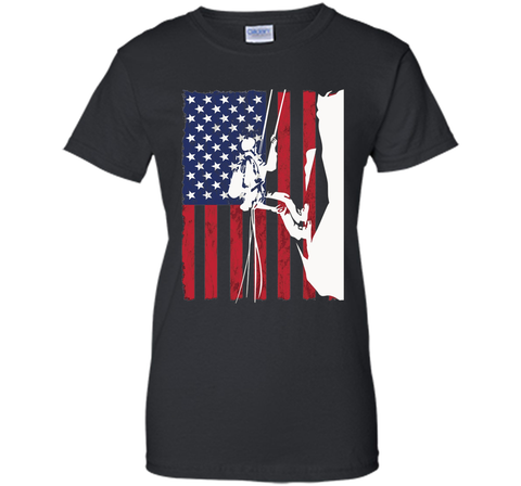 Climbing Patriotic Climber T Shirt