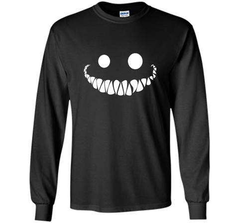 Halloween Cheshire Ghost Cat Smile T shirt LS Ultra Cotton Tshirt
