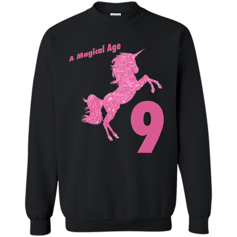 Kids 9th Birthday Unicorn Gift T-Shirt for 9 Year Old Girls