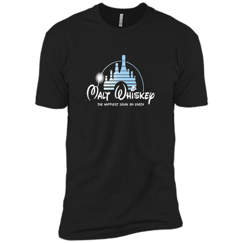 Malt Whiskey T-Shirt The Happiest Drink On Earth