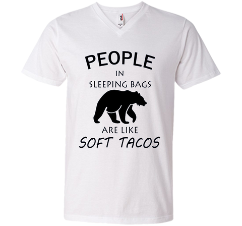 People In Sleeping Bags Are Like Soft Tacos Camping T Shirt