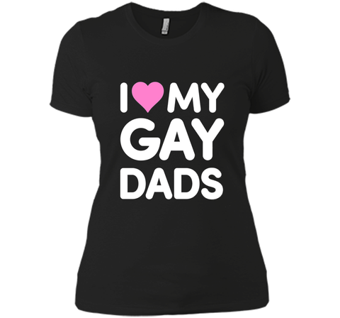 I Love My Gay Dads T-Shirt | Heart Dad Shirt