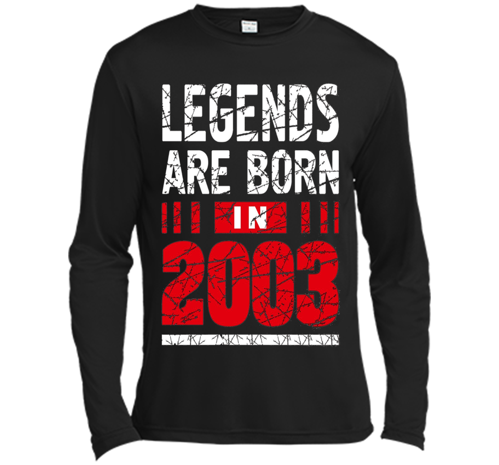 Legends Are Born in 2003 T Shirt Birthday Teenager Gift 14th