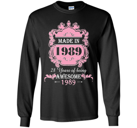Made In 1989 T Shirt- 28 Years Old Shirt 28th Birthday Gift