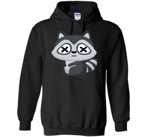 Raccoon Fainting Emoji Shirt T-Shirt Racoon Coon Tee