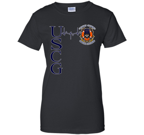 Coast Guard Heartbeat T-Shirt cool shirt