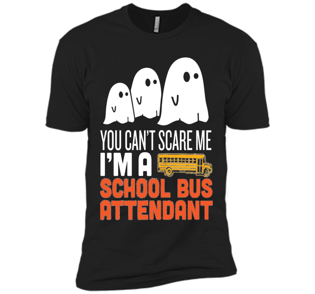 School Bus Attendant - Halloween Ghost T-Shirt Next Level Premium Short Sleeve Tee