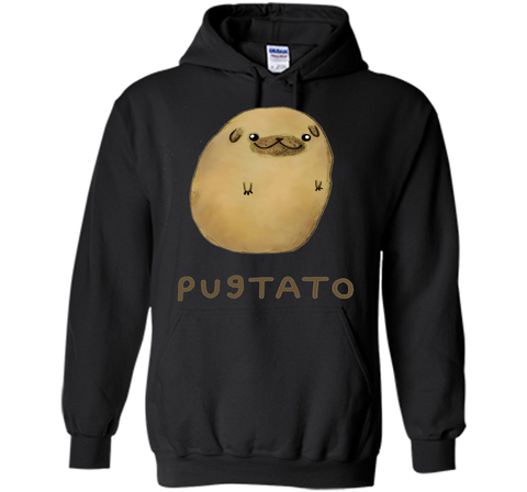 Funny Cute Dog Pug Potato T-Shirt