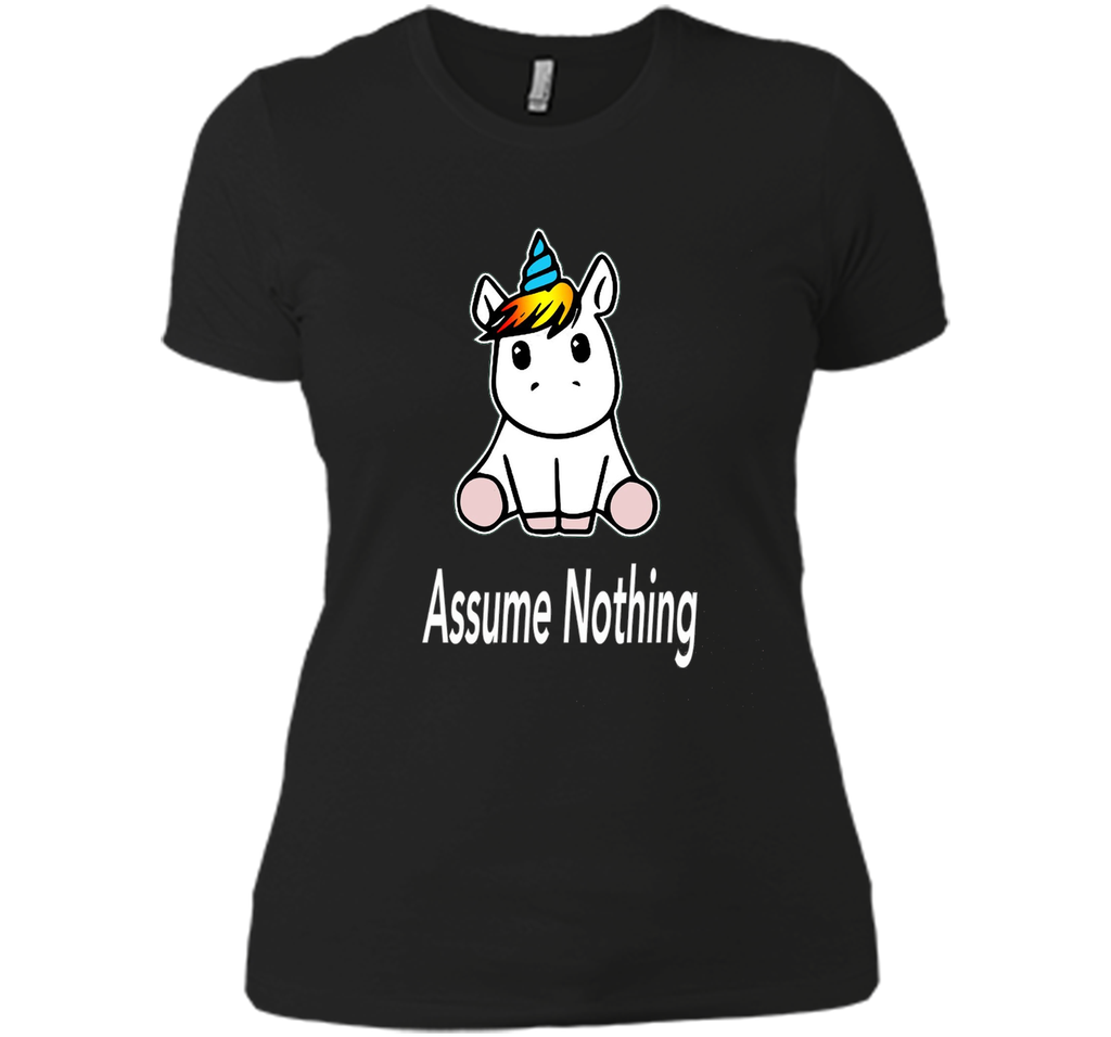 Unicorn Dab Assume Nothing Transgender Pride T-Shirt shirt