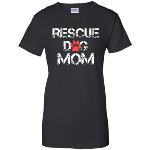 RESCUE DOG MOM Tshirt - mother's day