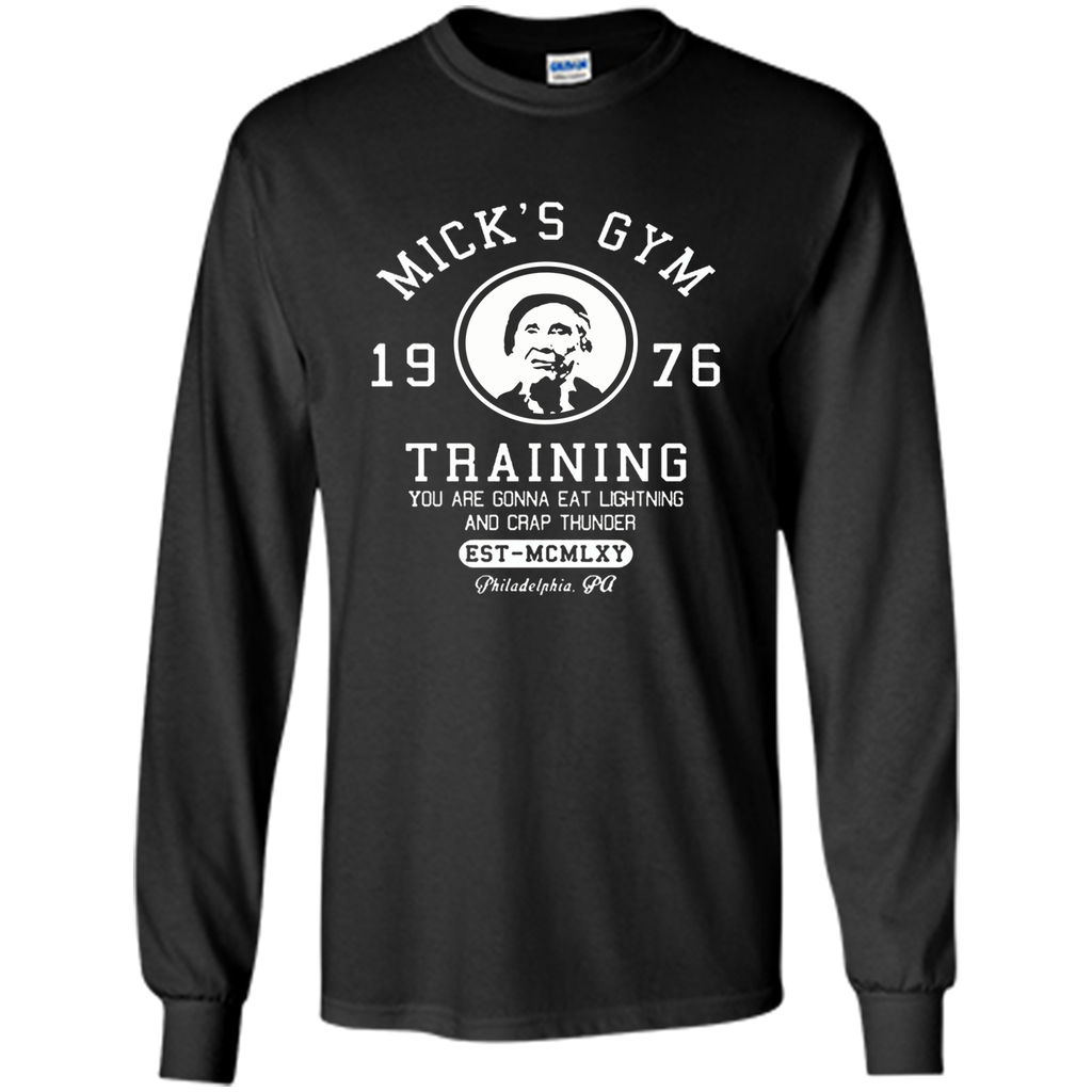 Micks Gym T Shirt  1976 Training mr happy
