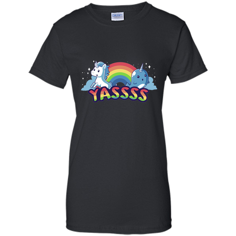 say yasssss-lovely unicorn t shirt