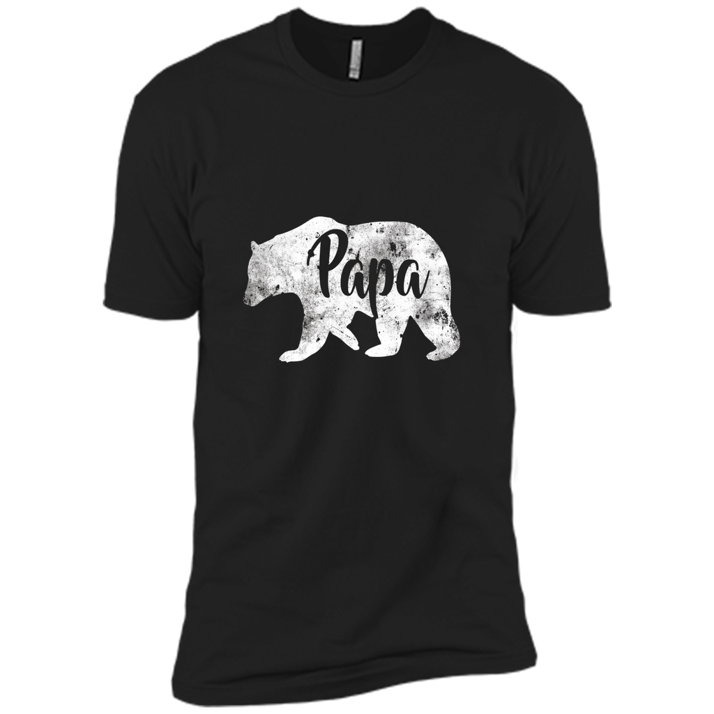 Men's Papa Bear T-Shirt Awesome Camping Father's Tee
