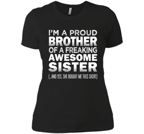 Proud Brother of Freaking Awesome Sister Funny Brother Gift
