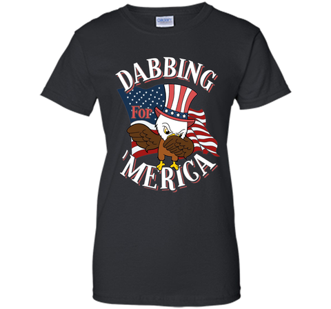 Dabbing Eagle for Merica T-Shirt Independence