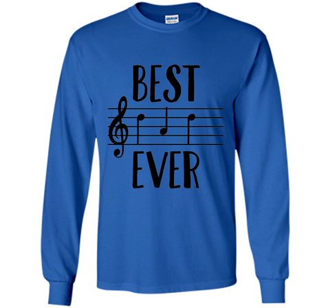 Mens Best Dad Ever T-Shirt Funny Music Note Father's Gift