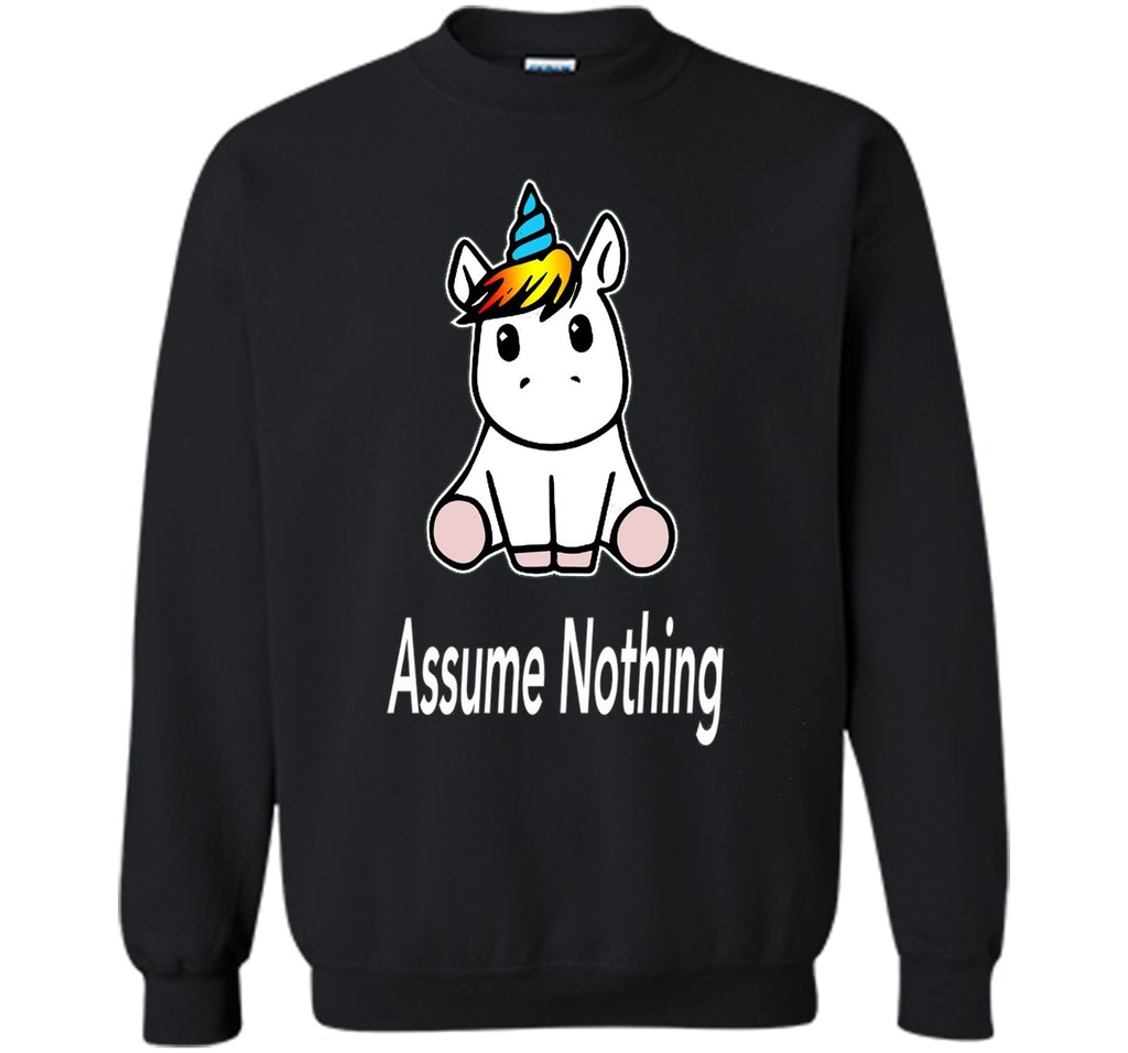 Unicorn Dab Assume Nothing Transgender Pride T-Shirt shirt