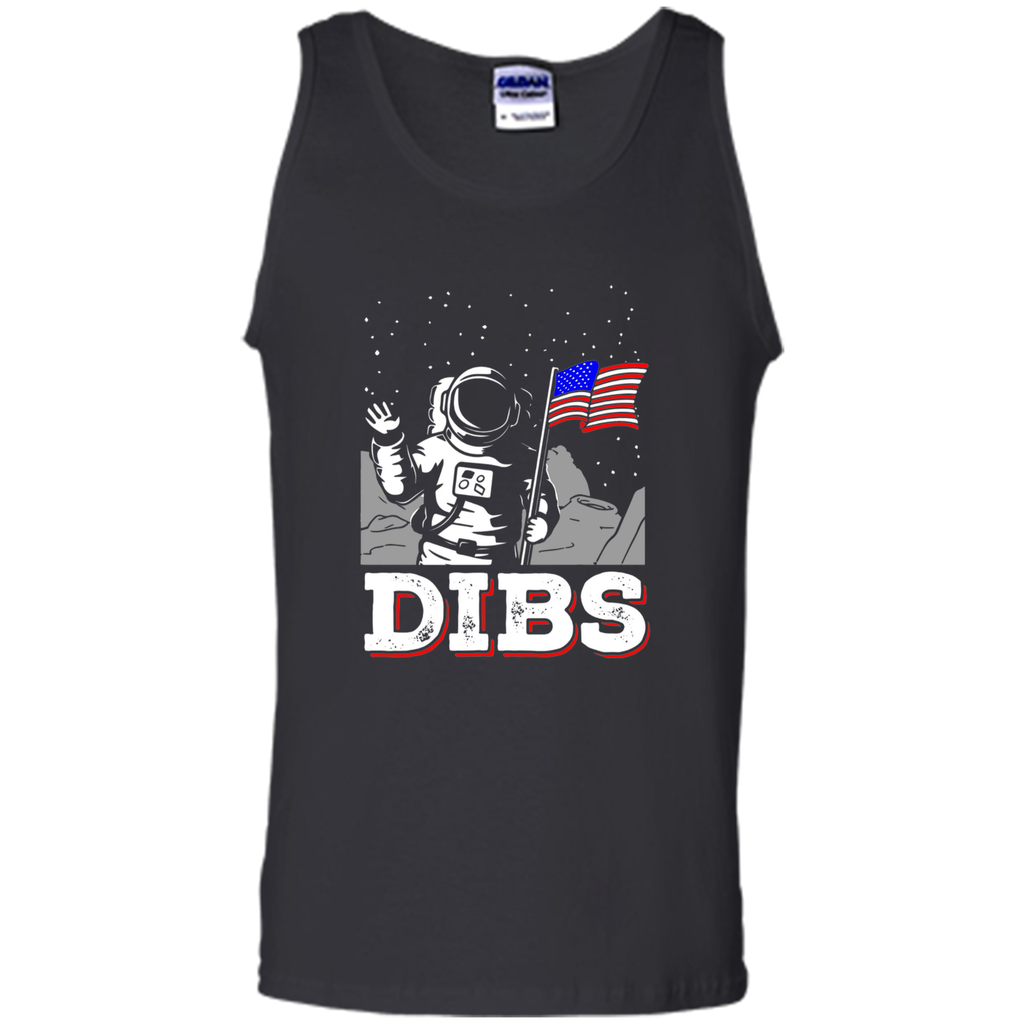 July 4 DIBS Flag On Moon Astronaut Space T-Shirt