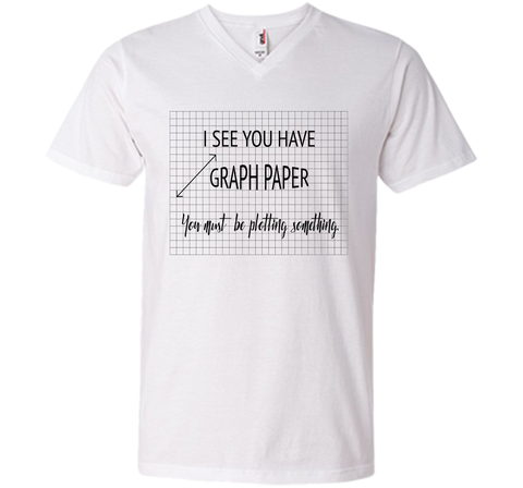 I See You Have Graph Paper Math Pun T-Shirt