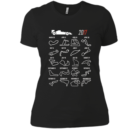 Race Calendar Racing Fan 2017 T shirt