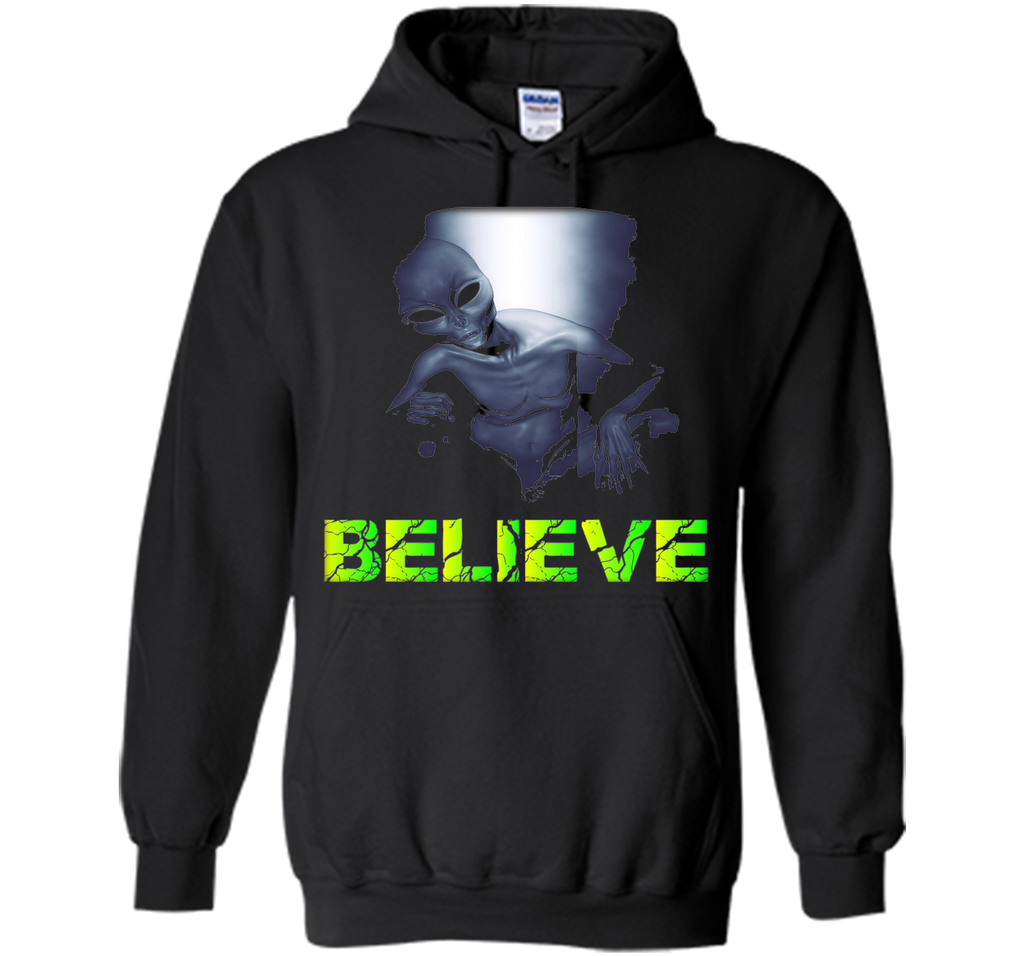 Believe, Space Aliens Do Exist, UFO Alien Scary Tshirt