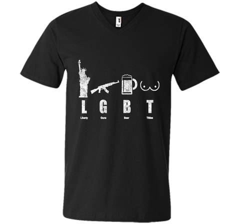 Liberty Gun Beer Funny America LGBT Hot T-Shirt