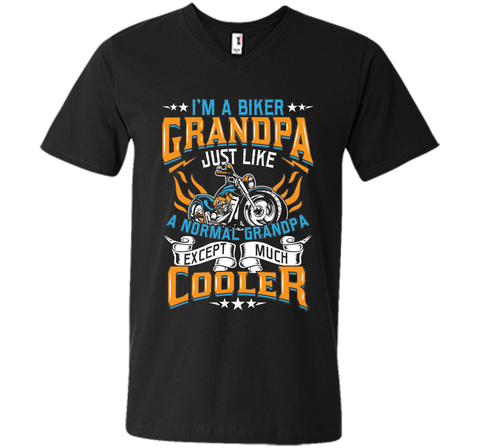 Men's Biker Grandpa Normal Except Much Cooler - Motorcyle T-Shirt