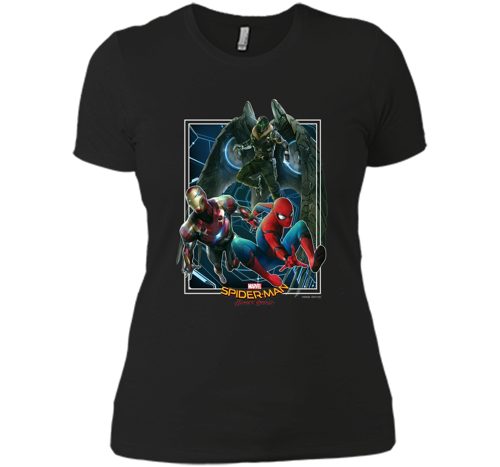 Marvel Spider-Man Homecoming Iron Man Vulture Battle T-Shirt