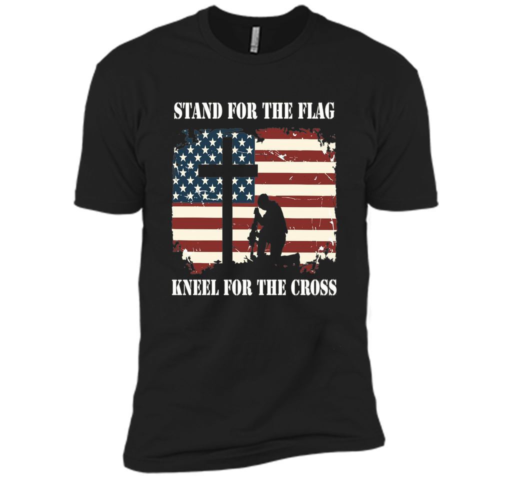 Stand For The Flag, Kneel For The Cross T Shirt