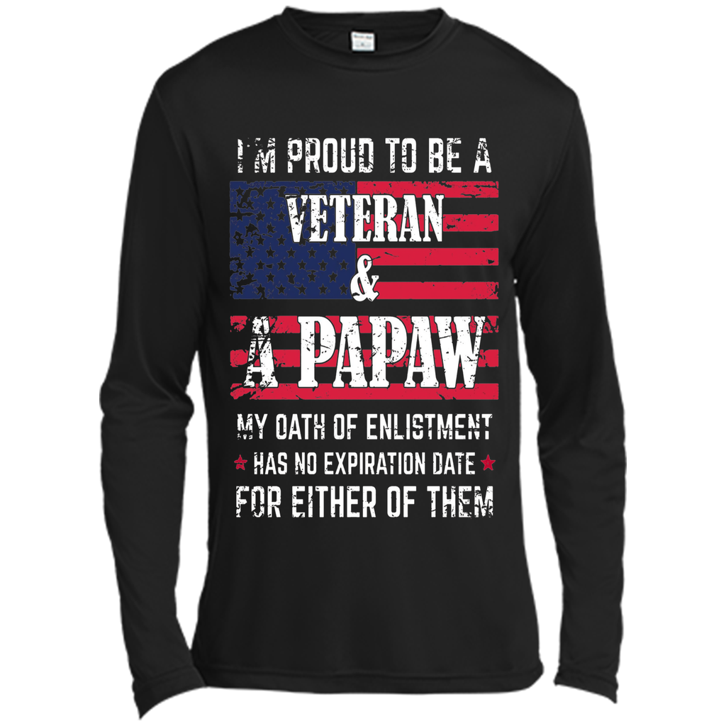 Men's I'm Proud To Be A Veteran And A Papaw T-shirt