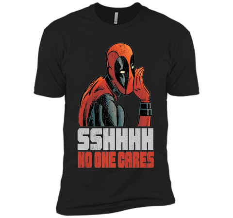 Marvel Deadpool SSHHHH No One Cares Whisper Graphic T-Shirt