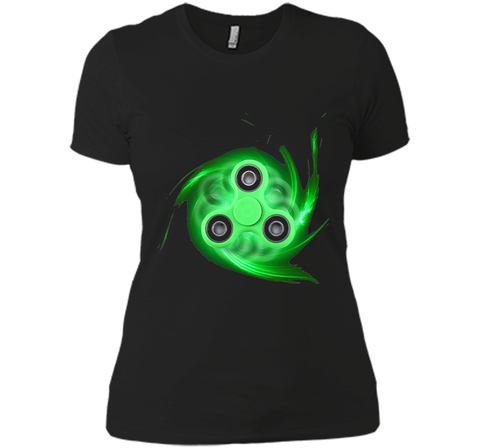 Spin Storm Fidget Toy Hand Spinner T-Shirt Green Spinner Tee
