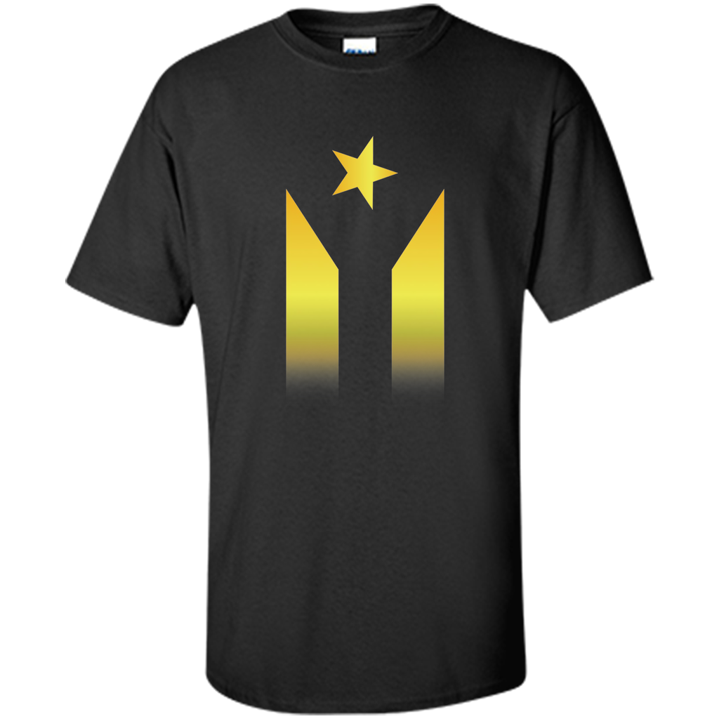 puerto rico teamrubio gold flag t-shirt