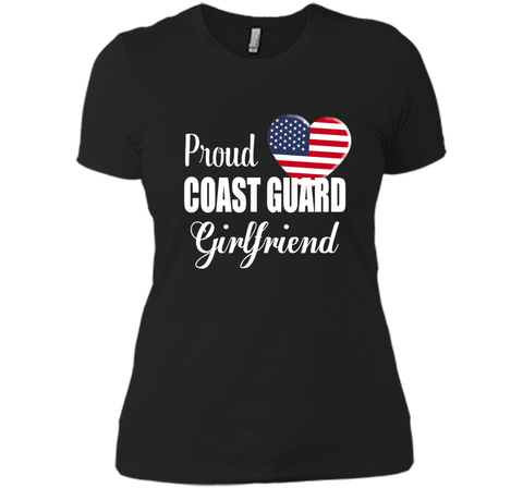 Proud Coast Guard Girlfriend Patriotic Heart T Shirt t-shirt