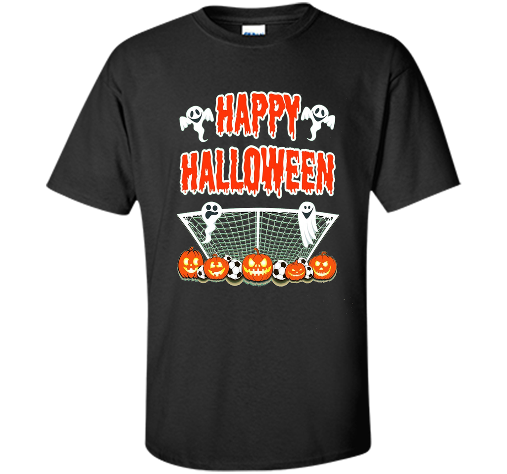 Soccer Halloween Pumpkin Ghost T-Shirt Custom Ultra Cotton