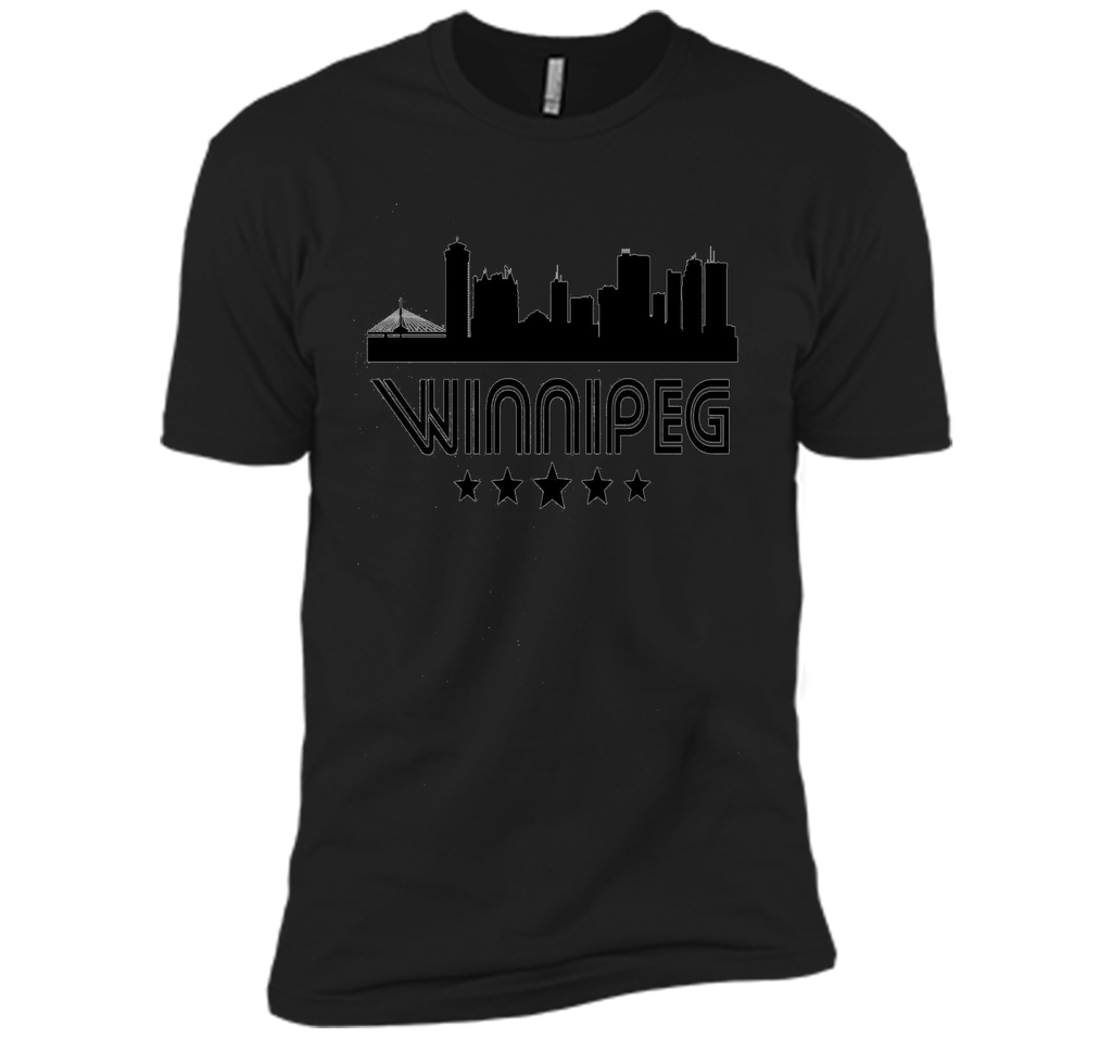 Winnipeg Manitoba Skyline Retro Style T-Shirt