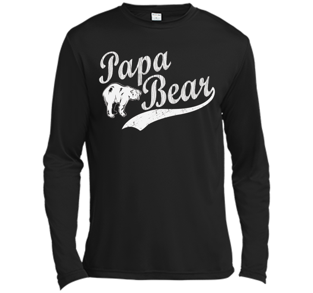 Men's Papa Bear T Shirt Father's Day Dad Gift