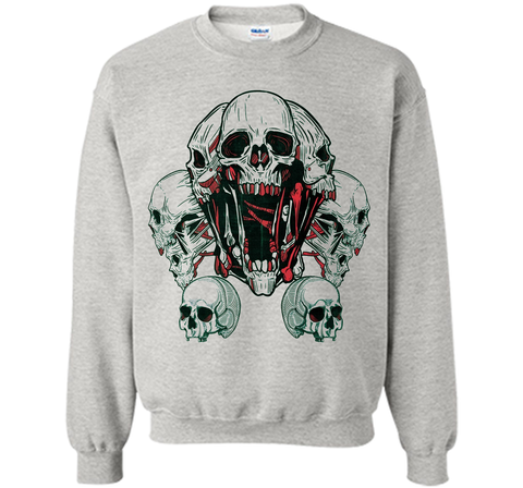 SKULLS - human skull - skeleton - horror - macabre t-shirt